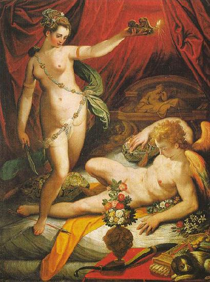 Jacopo Zucchi Amor and Psyche oil painting picture